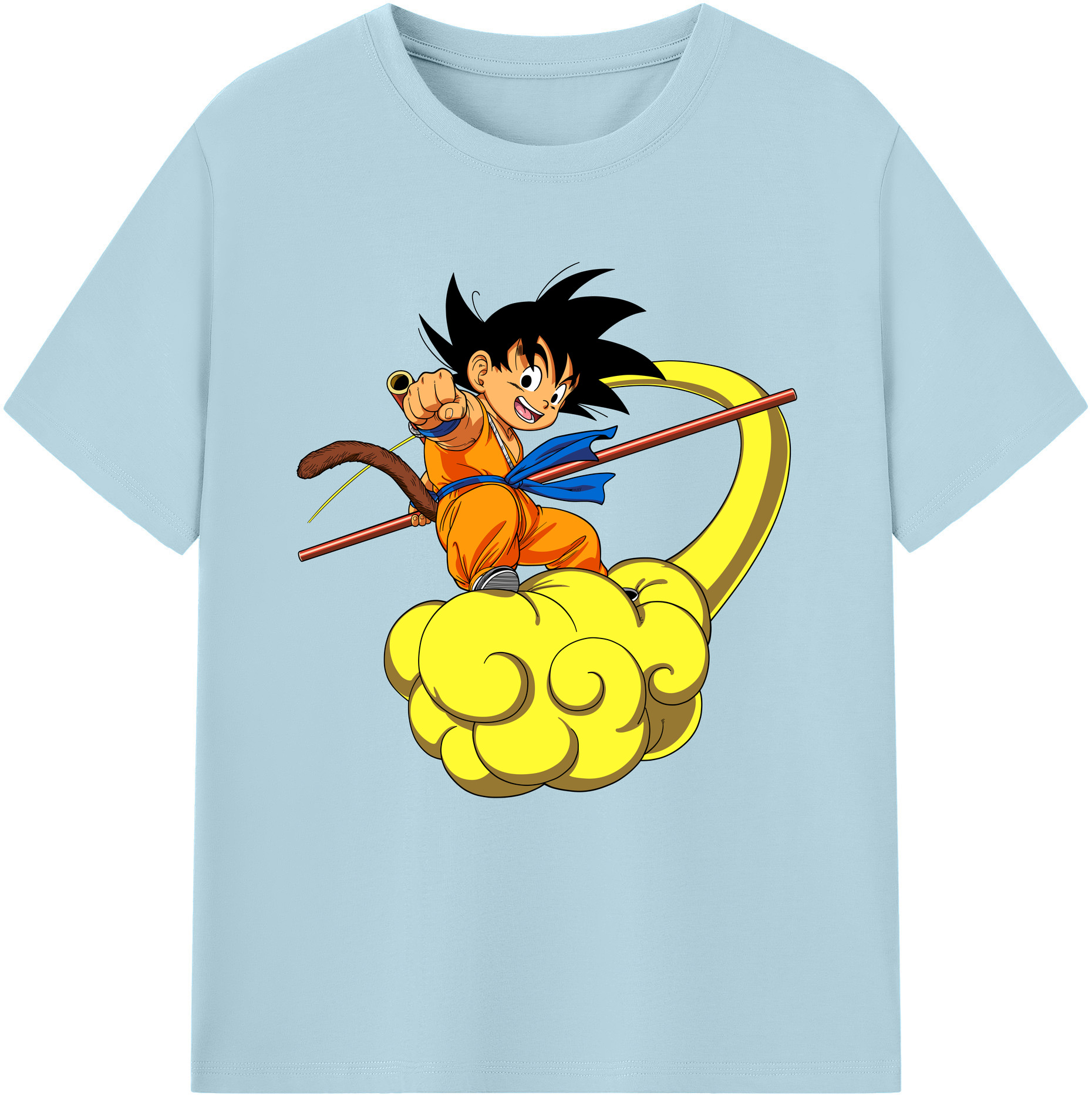 （画像用） ドラゴンボール 孫悟空（そん ごくう）Son Goku カカロット DRAGON BALL Kakarotto 綿100％半袖Tシャツ（フロントプリント）